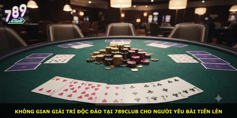 Không gian giải trí độc đáo tại 789Club cho người yêu bài tiến lên