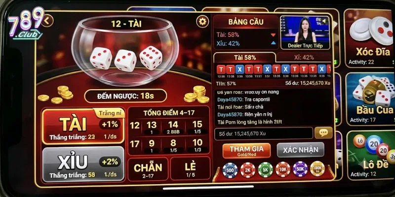 Tài Xỉu Md5 789Club Cực Dễ Chơi, Giải Trí Cuốn Hút Cho Mọi Thành Viên