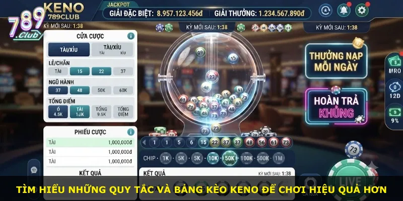 Tìm hiểu những quy tắc và bảng kèo Keno để chơi hiệu quả hơn