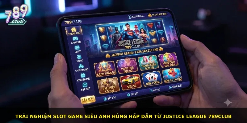 Trải nghiệm slot game siêu anh hùng hấp dẫn từ Justice League 789Club
